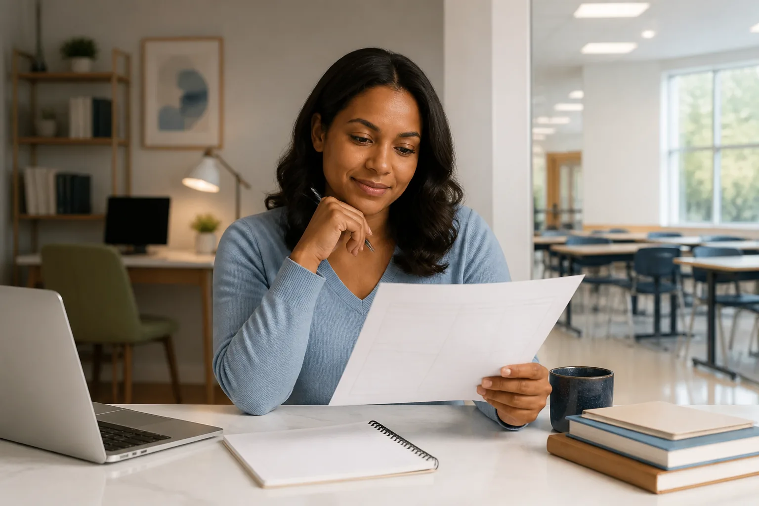 Adult learner weighing flexible GED study and traditional high school options